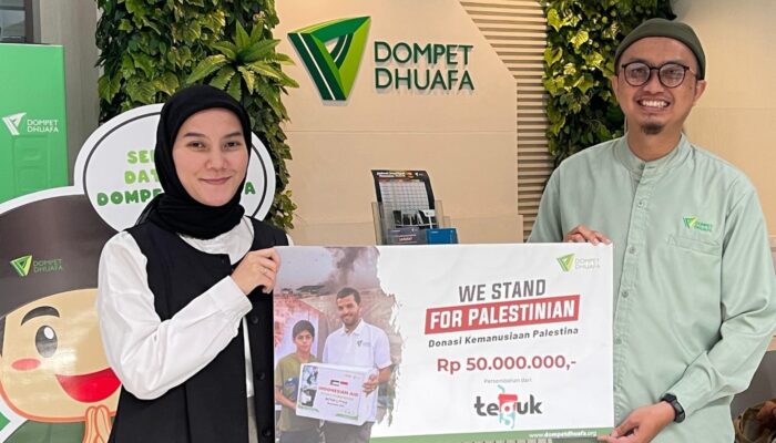 TEGUK dan Dompet Dhuafa Beri Bantuan untuk Gaza
