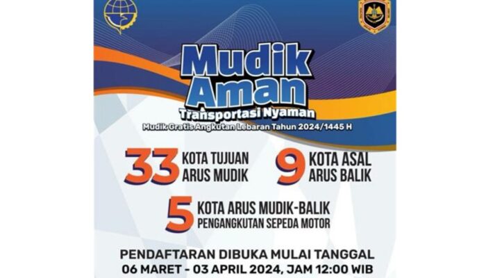 Aplikasi MITRADARAT Resmi Buka Daftar Mudik Gratis 2024