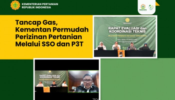 Kementan Permudah Perizinan Pertanian Melalui SSO dan P3T