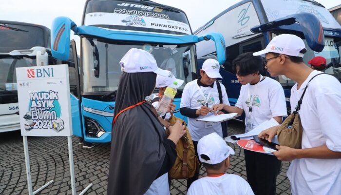 Mudik Asyik Bersama BUMN, BNI Antar 4.200 Pemudik Pulang Kampung