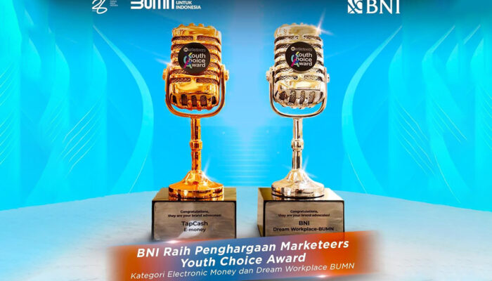 BNI Raih Dua Penghargaan Marketeers Youth Choice Award 2024