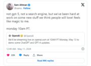 Menanti Kejutan Baru dari OpenAI hari Senin,  Sam Altman : Terasa Seperti Sihir