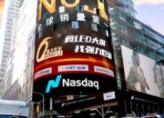 Qiangli Jucai Tampil di Layar Nasdaq di Times Square, Perlihatkan Peringkat Penjualan No.1 di Pasar LED Global