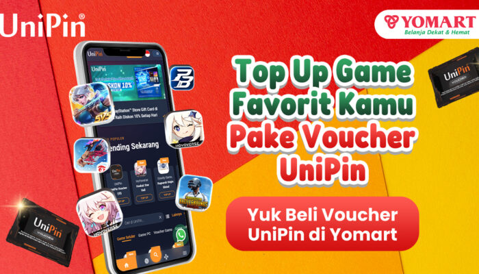 UniPin Voucher Kini Tersedia di Yomart, Berikut Cara Top Up-nya!