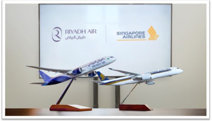 Koloborasi Riyadh Air dan Singapore Airlines Jajaki Peluang Konektivitas Interline