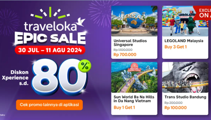 Jutaan Travelers Siap Wujudkan Perjalanan Impian 2024 melalui Traveloka EPIC Sale