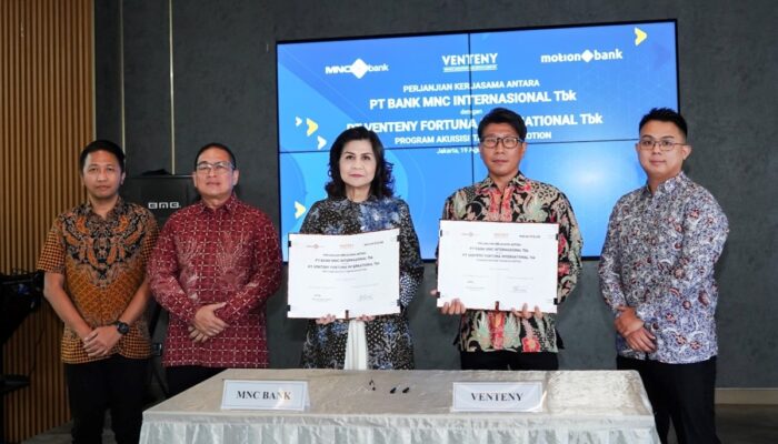 MNC Bank dan VENTENY Jalin Kolaborasi Strategis Dorong Pertumbuhan VENTENY Employee Super App dan Tabungan Motion