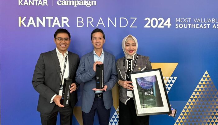 BCA Dinobatkan sebagai Merek Paling Bernilai di Asia Tenggara oleh Kantar BrandZ