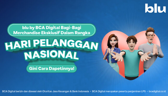 blu by BCA Digital Bagi-Bagi Merchandise Eksklusif Dalam Rangka Hari Pelanggan Nasional, Gini Cara Dapetinnya!