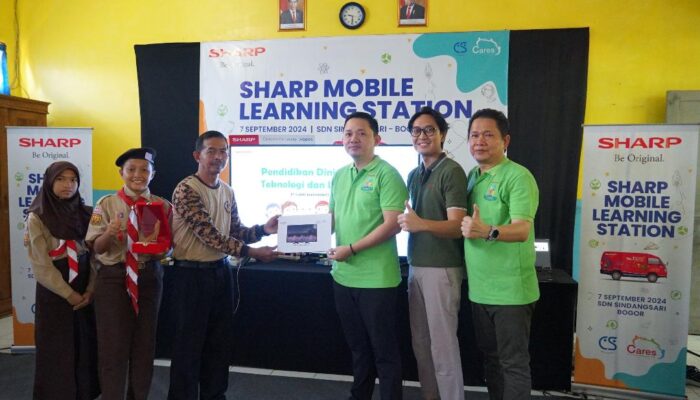 Tingkatkan Minat Literasi Siswa Sekolah Dasar Sharp Kembali Hadirkan Program Sharp Mobile Learning Station