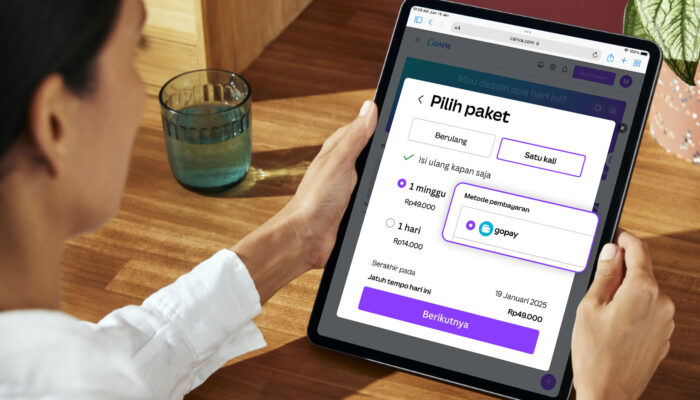 Canva Hadirkan Paket Berlangganan Jangka Pendek dengan GoPay sebagai Metode Pembayaran