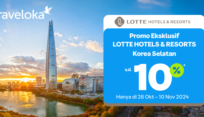 Promo Eksklusif Traveloka & Lotte : Liburan Mewah di Korea Selatan