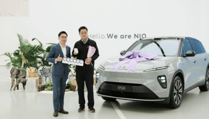 Nio Capai Tonggak Pengiriman 600.000 Mobil di China