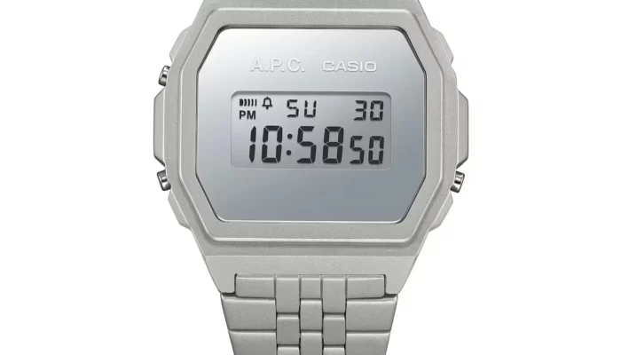 Terinspirasi Desain 1970-an, Casio dan A.P.C. Rilis Dua Jam Tangan Baru 