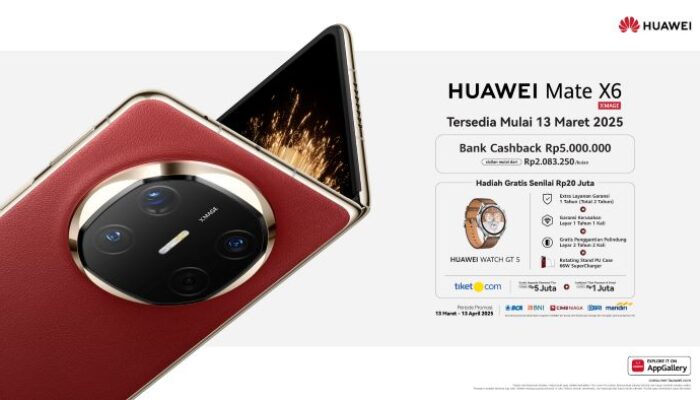 HUAWEI Mate X6 Resmi Hadir di Indonesia Dibaderol Rp24,999 Juta