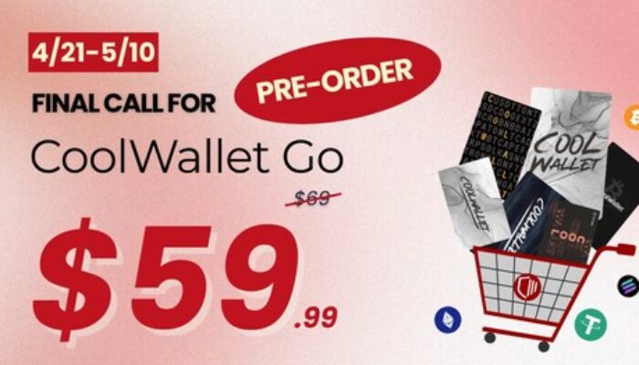 CoolBitX Luncurkan CoolWallet Go: Cold Wallet Pertama di Dunia dengan Garansi Seumur Hidup