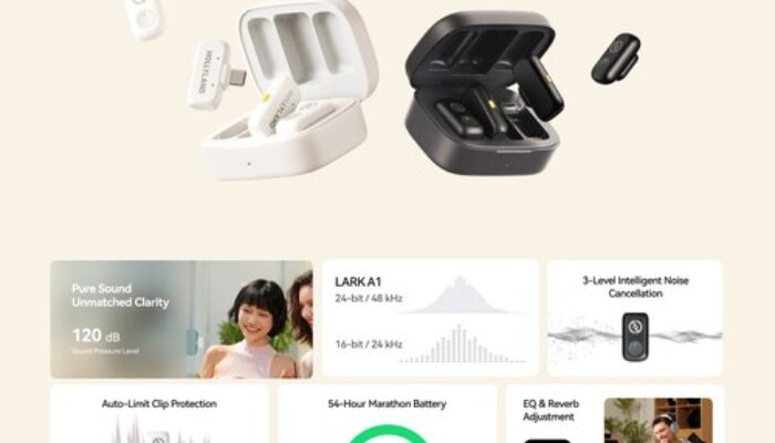 Hollyland Rilis Mikrofon Nirkabel LARK A1 Terbaru: Solusi Audio Profesional Mulai dari $29,9
