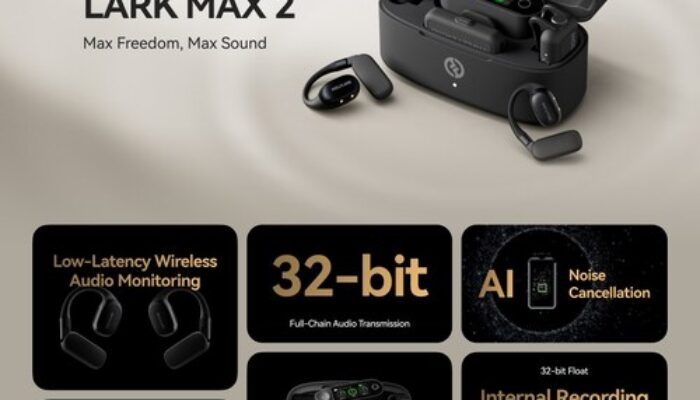 Hollyland Luncurkan LARK MAX 2: Revolusi Mikrofon Nirkabel Profesional dengan Teknologi 32-Bit dan AI