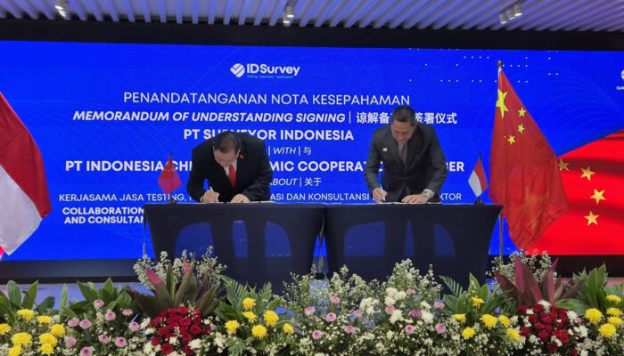 Perkuat Sinergi Ekonomi, PT Surveyor Indonesia dan ICECC Teken MoU Strategis Dukung Investasi RI–Tiongkok