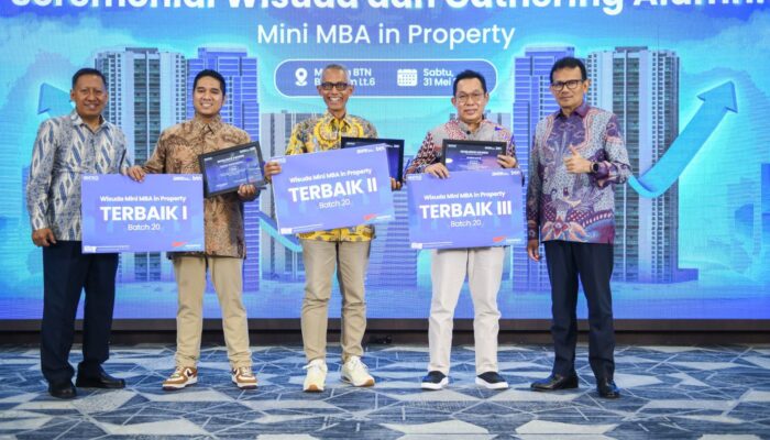 BTN dan SBM ITB Apresiasi Lulusan Unggulan Program Mini MBA in Property Batch 20–22