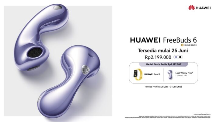 Huawei FreeBuds 6 Resmi Hadir di Indonesia, TWS Open-Fit Pertama dengan Teknologi Dual Driver