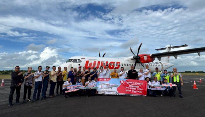 Wings Air Buka Rute Baru Dabo Singkep–Batam, Perkuat Konektivitas Intra-Kepulauan Riau