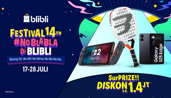 Blibli Rayakan 14 Tahun Lewat Festival #NoBlablaDiBlibli Penuh Diskon Jujur