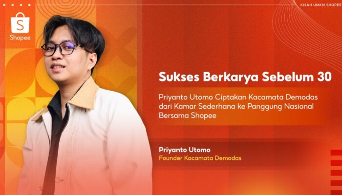 Priyanto Utomo Ciptakan Kacamata Demodas dari Kamar Sederhana ke Panggung Nasional Bersama Shopee