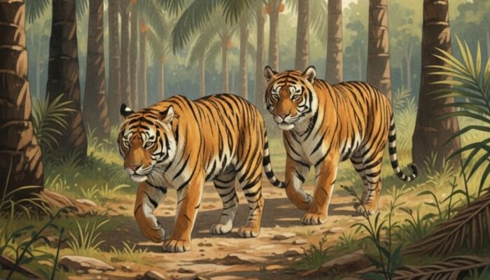 Warga Minas Jaya Diminta Waspada, Dua Harimau Sumatera Terlihat di Sekitar Permukiman