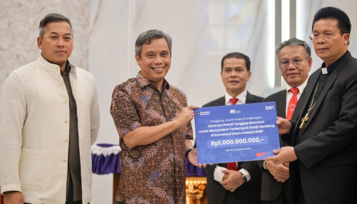 BTN DAN HKBP Inisiasi Salurkan Bantuan Bencana Banjir Bandang di Sumatera Bagian Utara 