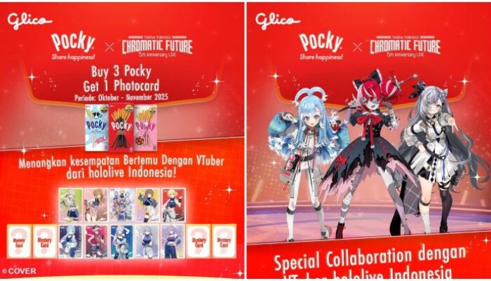 Pocky Umumkan Kolaborasi Eksklusif dengan hololive Indonesia