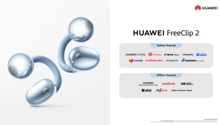 Huawei FreeClip 2 Resmi Meluncur di Indonesia, Nyaman Dipakai Seharian