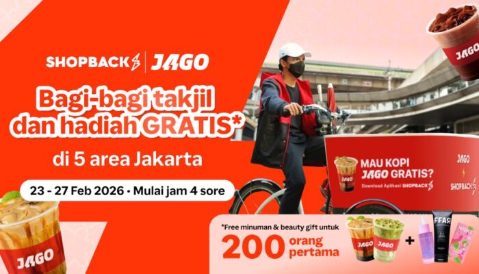 ShopBack Gandeng Jago Coffee Bagikan 10.000 Minuman Gratis di Jakarta