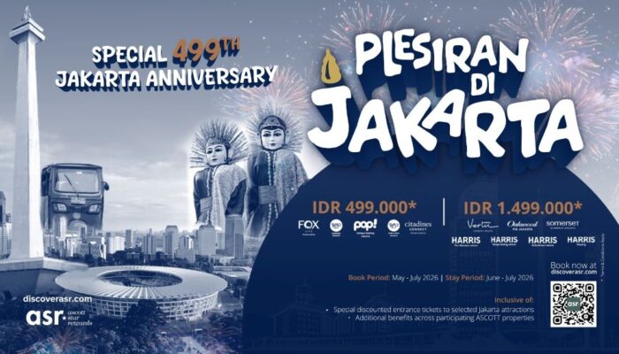Ascott Rilis Plesiran di Jakarta, Dorong Tren Staycation di HUT Jakarta ke-499