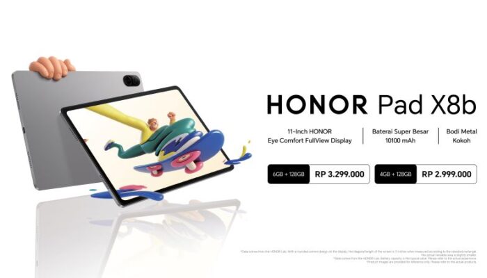 HONOR Rilis Pad X8b di Indonesia, Bidik Segmen Tablet Keluarga