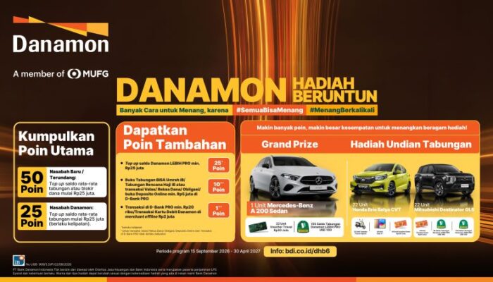 Danamon Siapkan Ratusan Hadiah Lewat Program Hadiah Beruntun